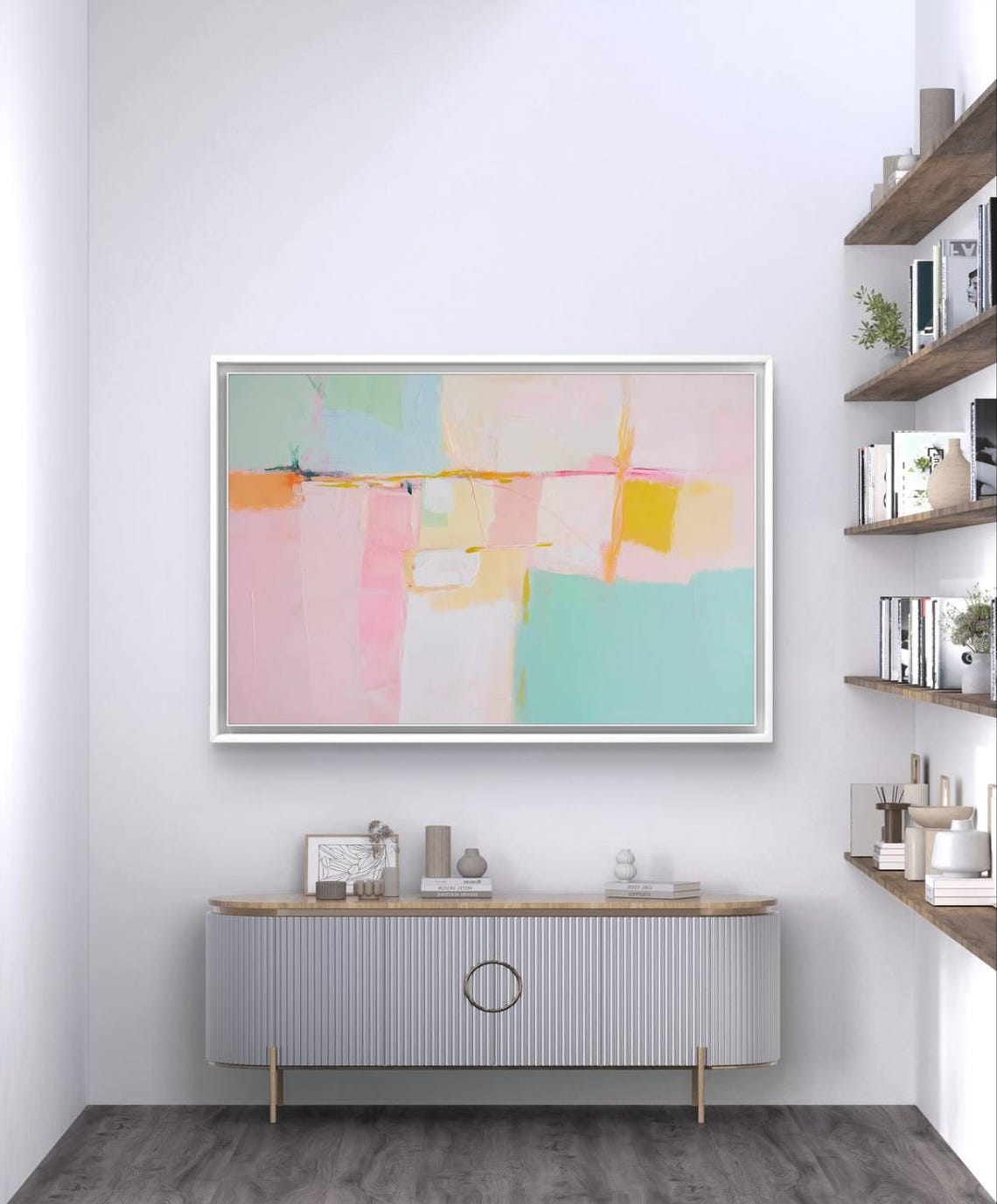 Abstract Wall Art Modern Neutral Painting