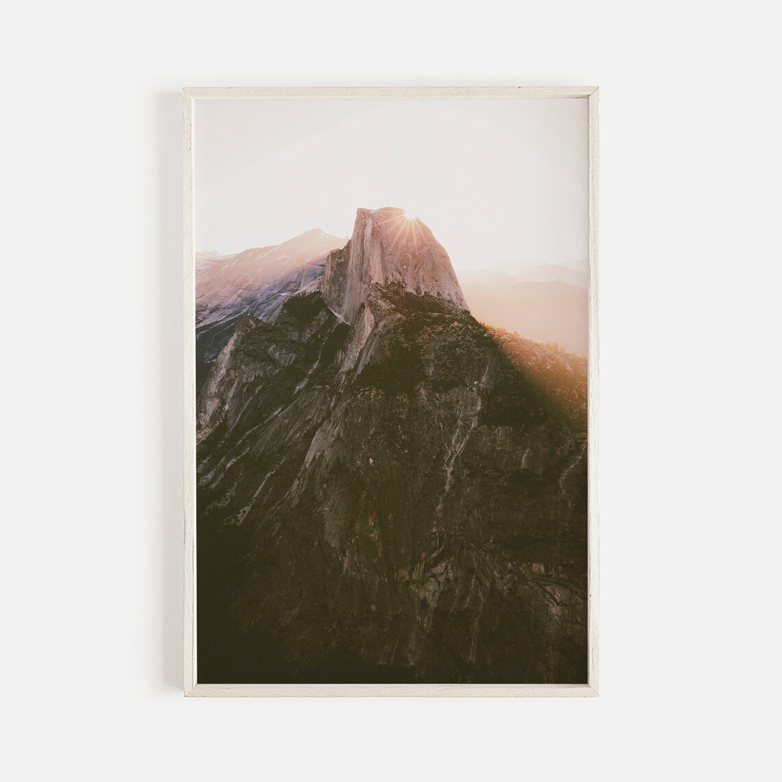 Half Dome Sunrise Art Print, Yosemite Landscape