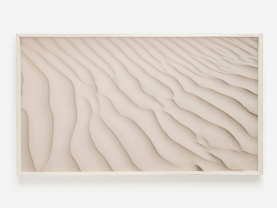 Rippled Sand Dune Texture Neutral Beige Minimalist Desert Photo Poster