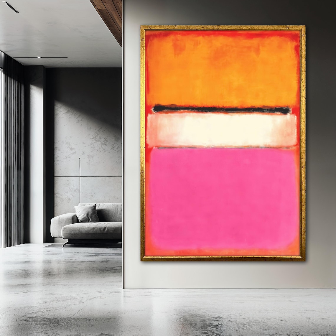 Mark Rothko White Center 1950, Minimalist Art Print - Image 3
