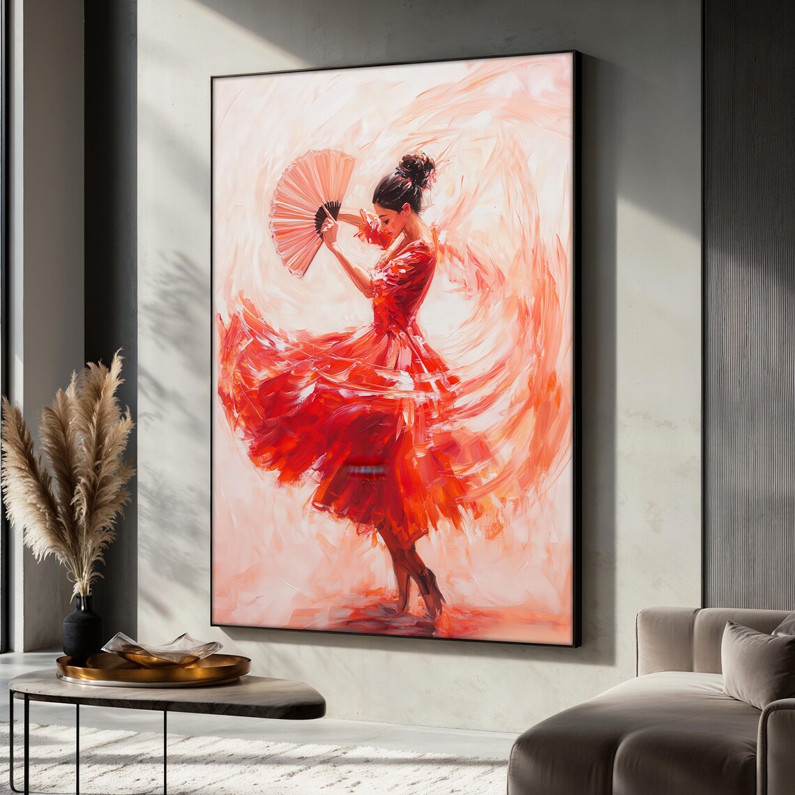 Flamenco Dancer Painting, Spanish Dance Gift