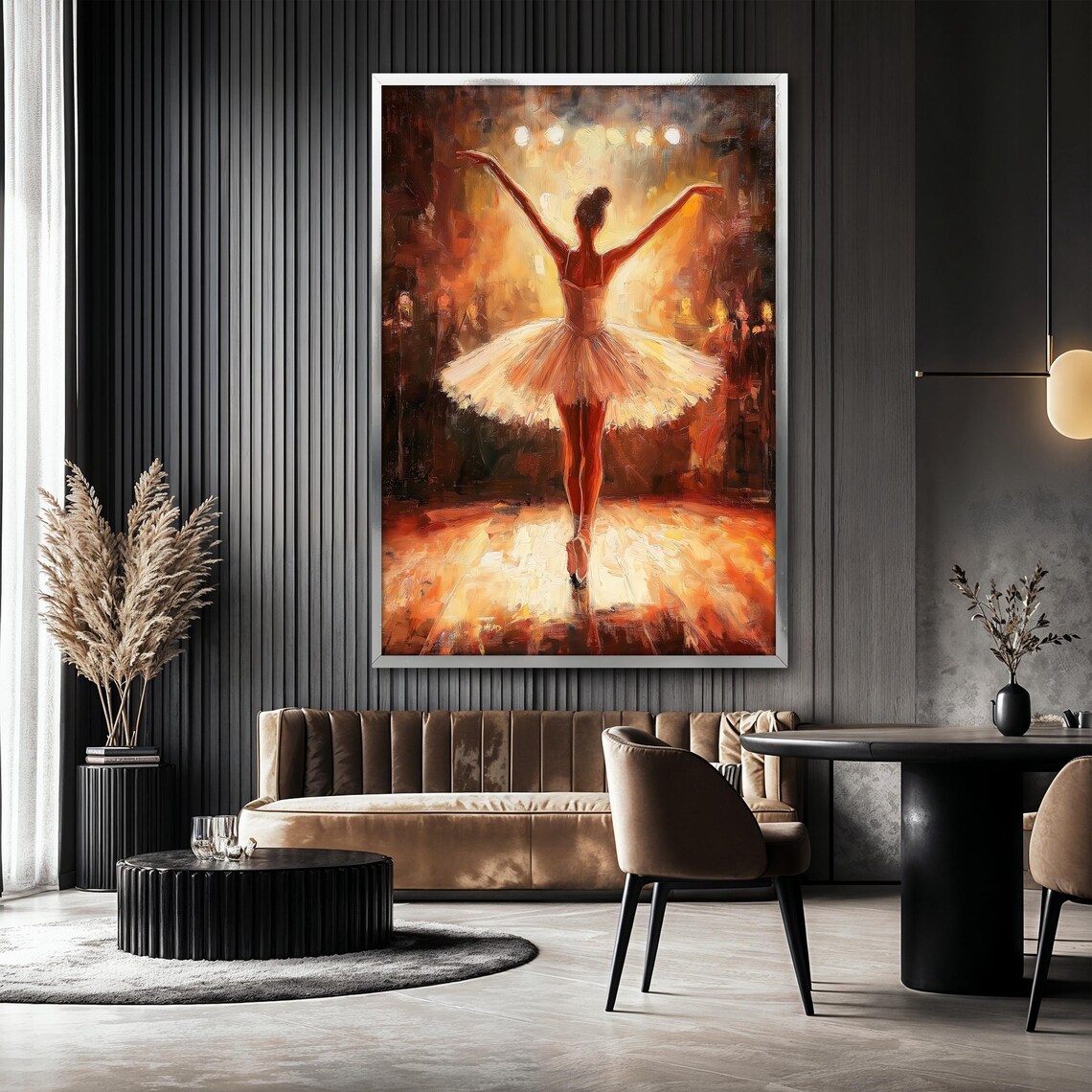 Ballerina Painting, Elegant Ballet Wall Art - Image 2