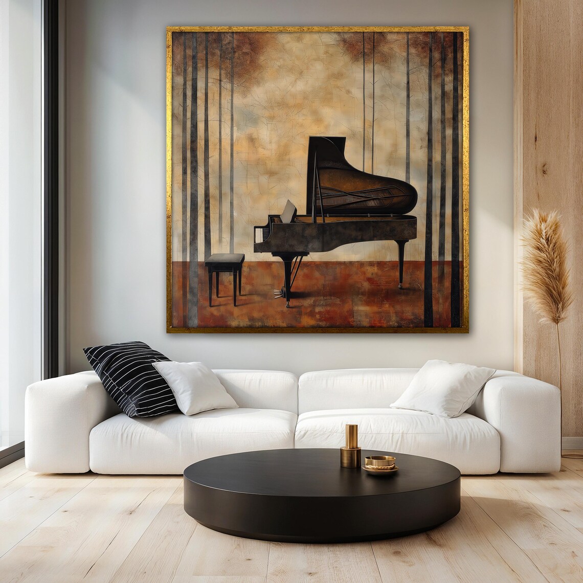 Grand Piano Painting, Elegant Music Wall Art - Image 3