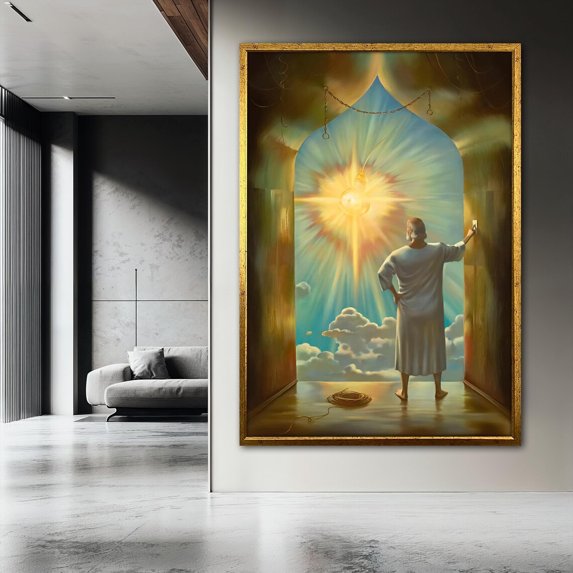 Salvador Dali Style Light Portal, Surreal Dreamscape - Image 3