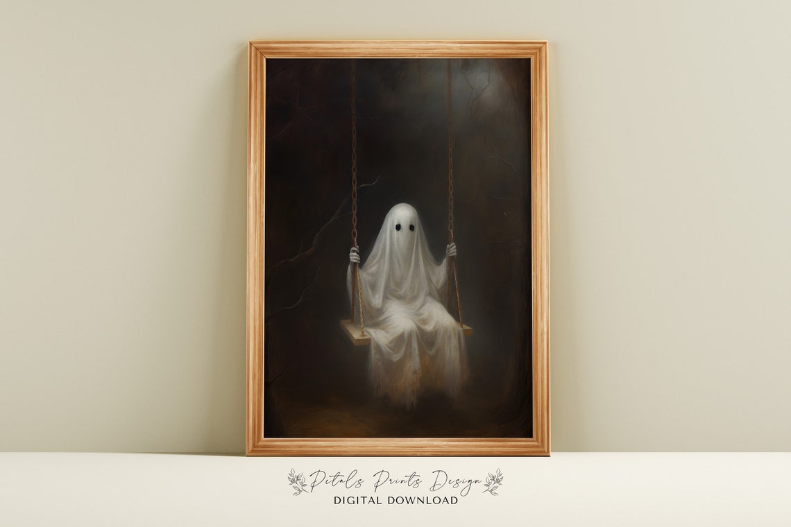 Vintage Rustic Halloween Art Print