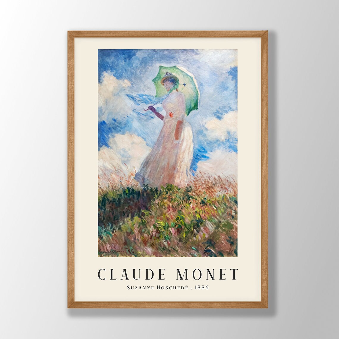 Claude Monet Art Print, Museum-Style Farmhouse Decor