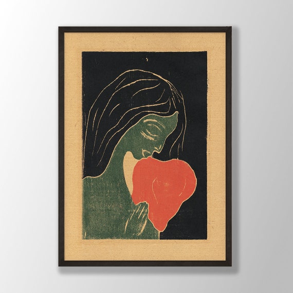Edvard Munch The Heart 1898 Art Print