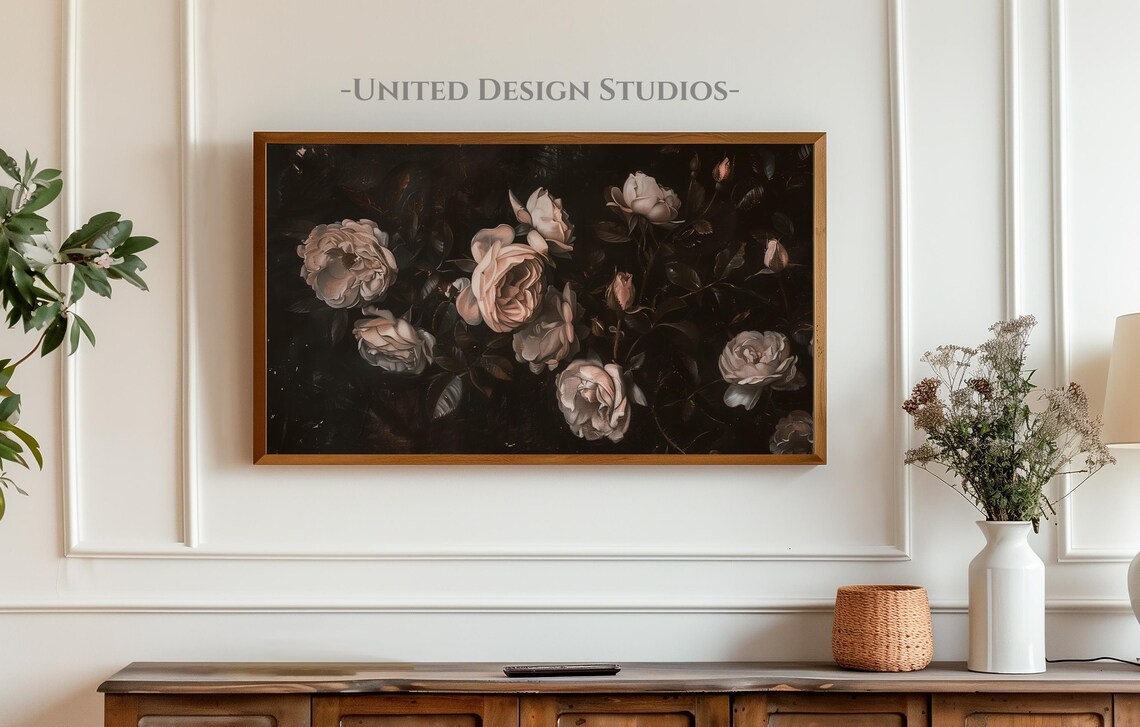 Roses Valentine's Day Baroque Floral Art Print - Image 5