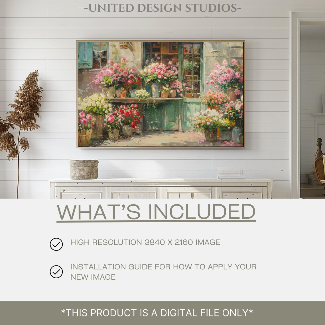 Frame TV Flowers Botanical Floral Art Print - Image 2