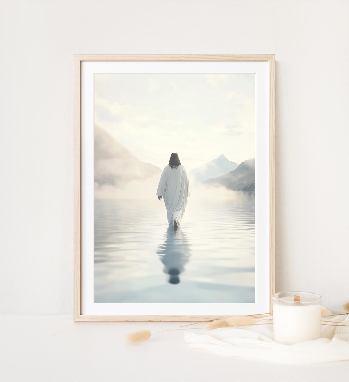Jesus Walking On Water Christian Art Print - Image 2