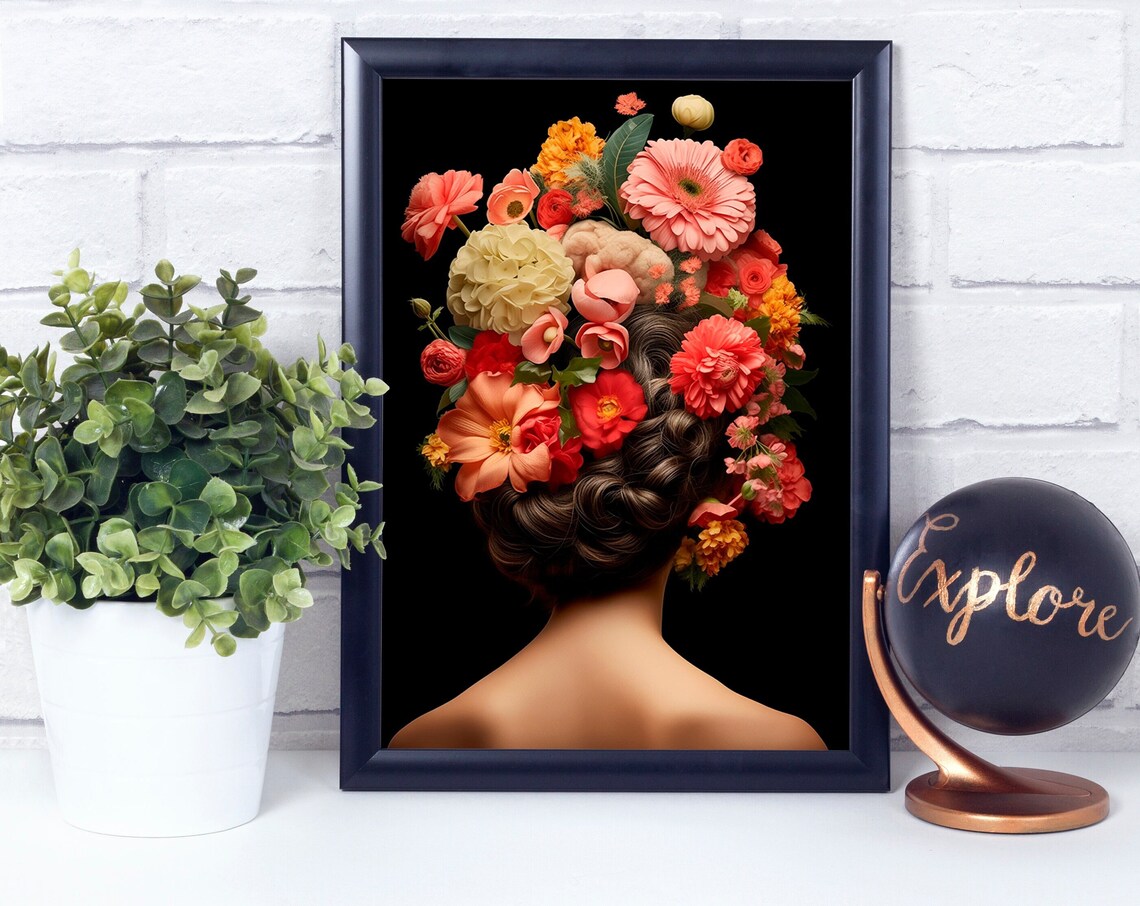 Flower From The Back Style 2 Poster Print