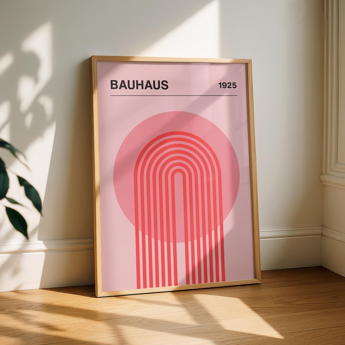 Bauhaus Poster, Mid Century Modern Abstract Art Print
