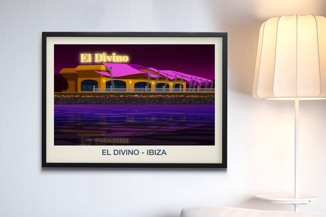 El Divino Ibiza Travel Poster - Image 3