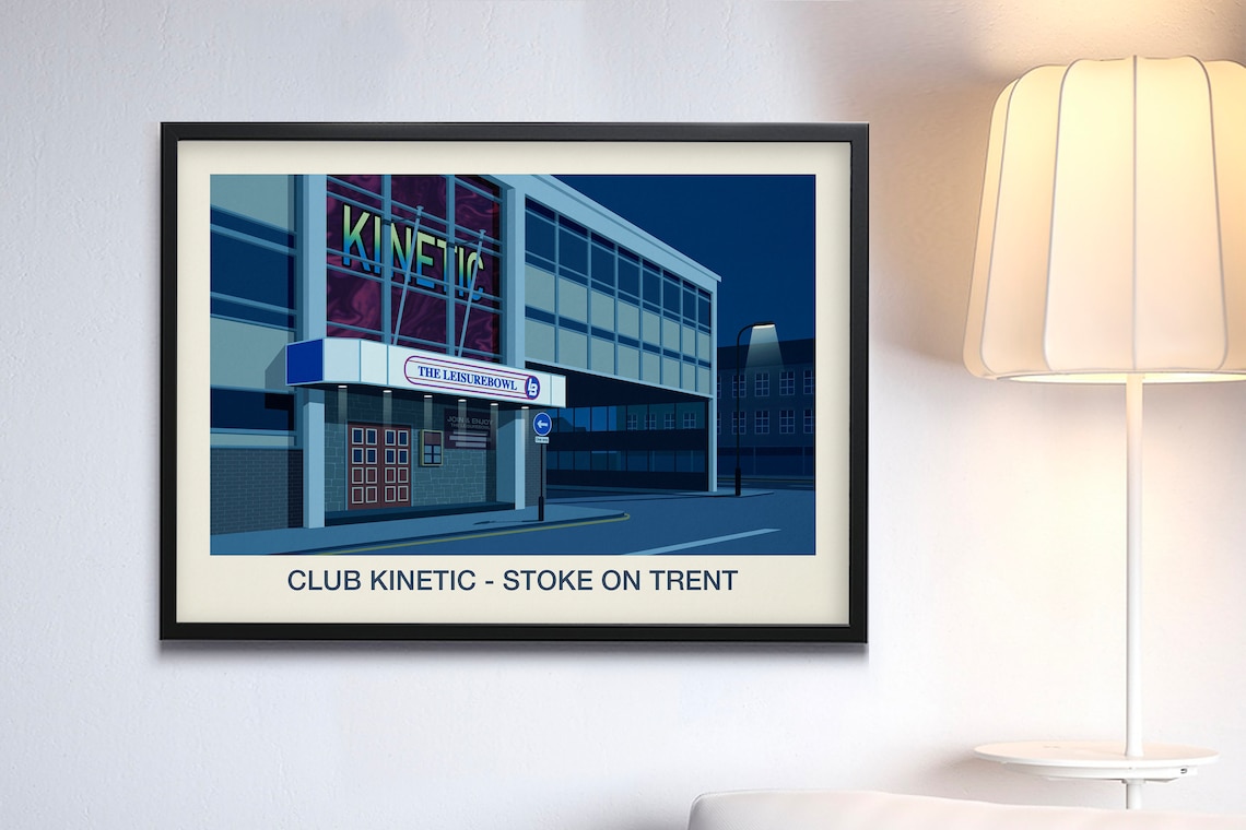 Club Kinetic Nightclub Poster, Music Room Art Print - Image 3