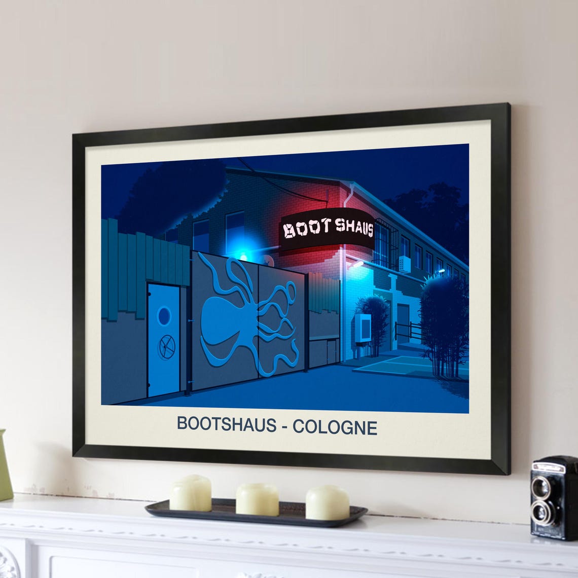 Bootshaus Nightclub Poster Bootshaus Nightclub Print Nightclub Print Bootshaus Nightclub Bootshaus Nightclub Cologne Bootshaus - Image 3