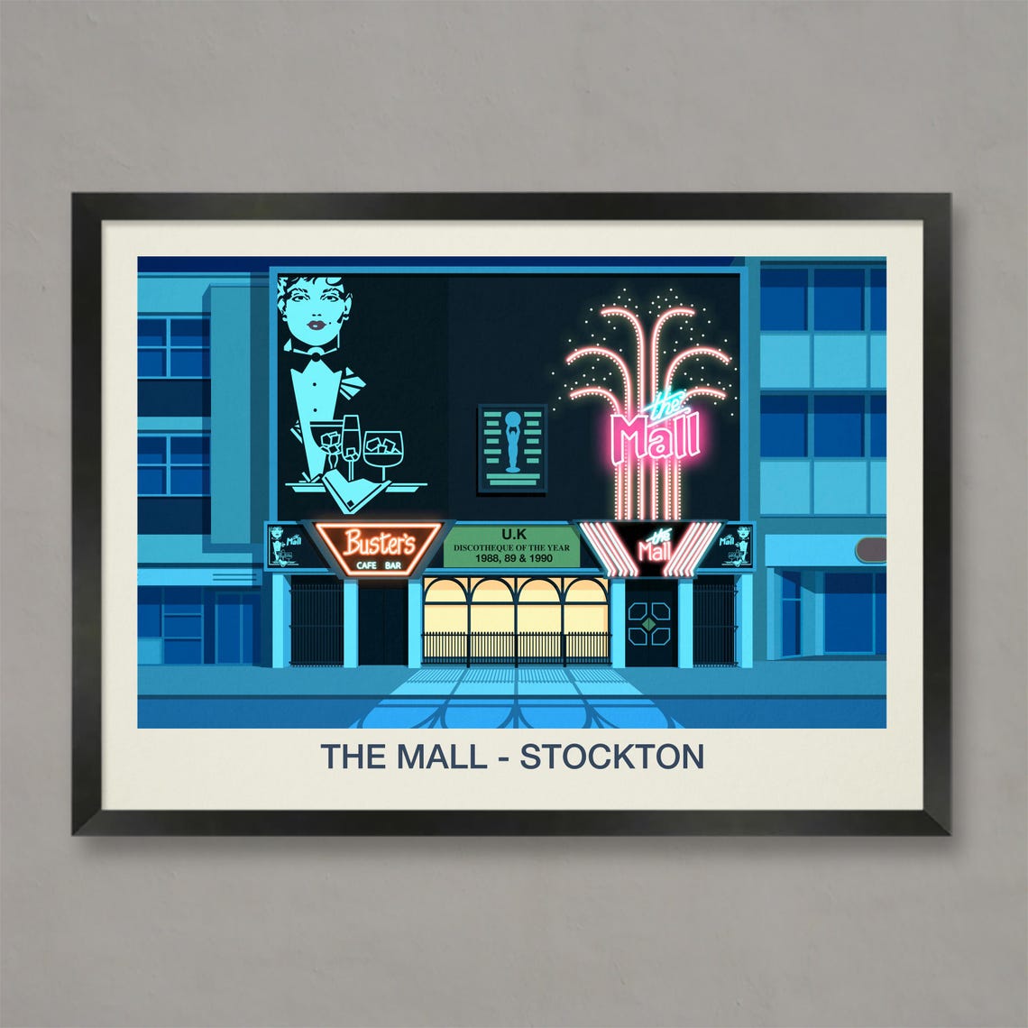 The Mall Nightclub Poster The Mall Nightclub The Mall The Mall Nightclub Print The Mall Nightclub Stockton The Mall Club