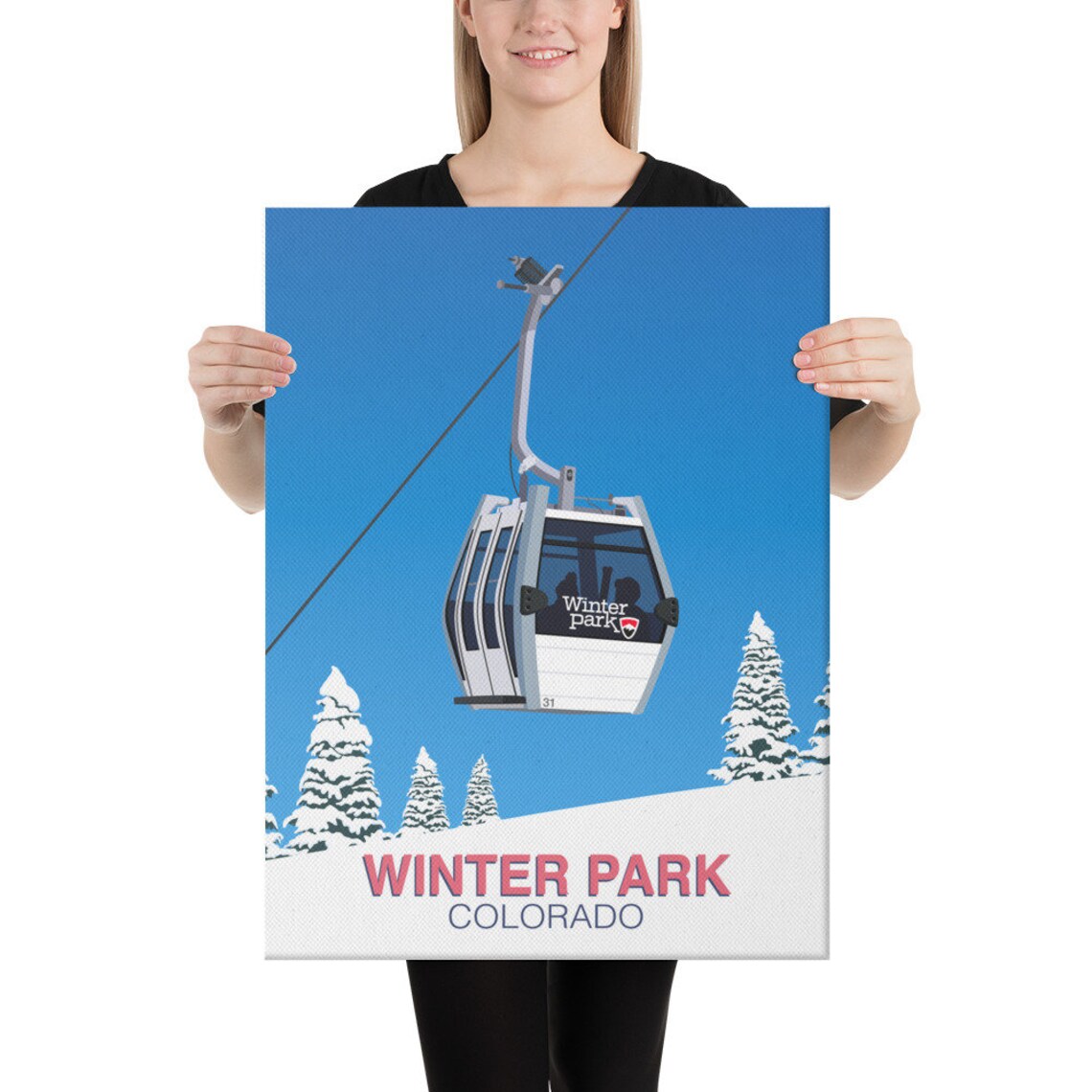 Winter Park Art Print - Image 3