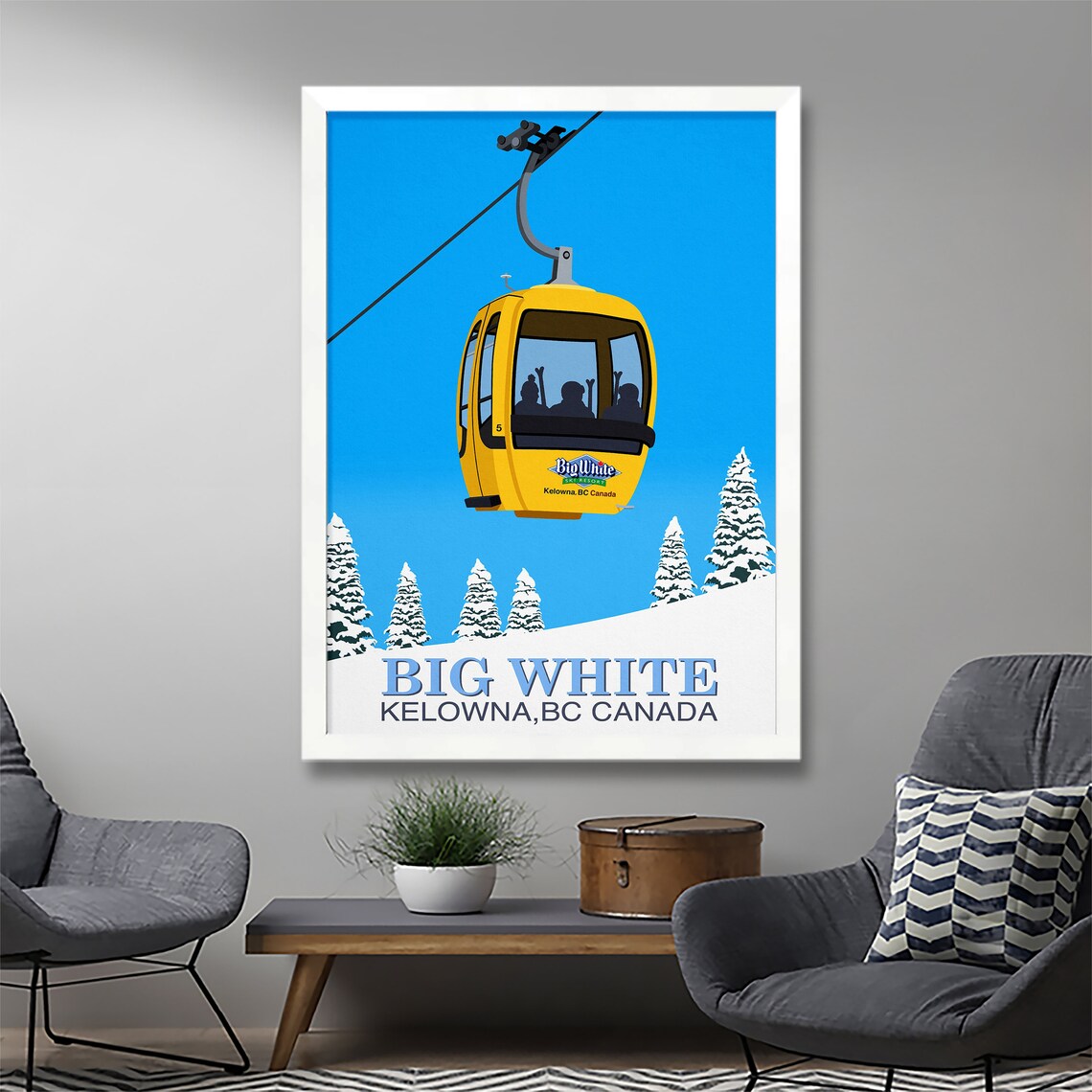 Big White Ski Resort Travel Poster - Image 2