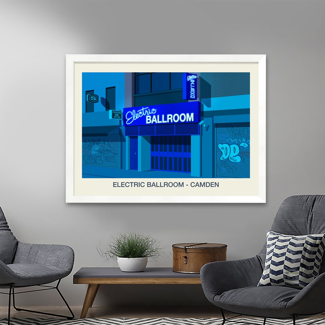 The Electric Ballroom Venue Poster The Electric Ballroom Camden The Electric Ballroom Poster Electric Ballroom Print Electric Ballroom - Image 2