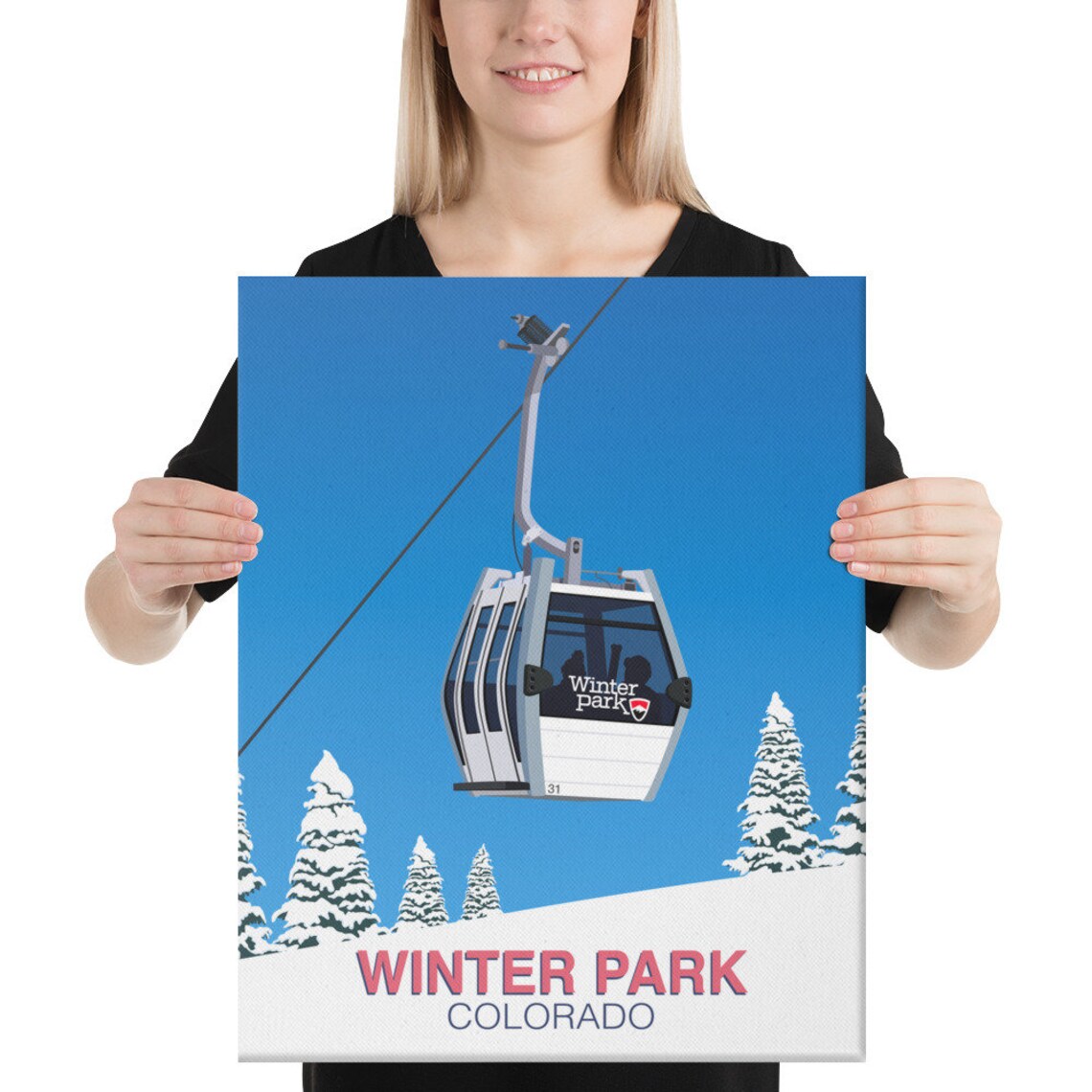 Winter Park Art Print - Image 4