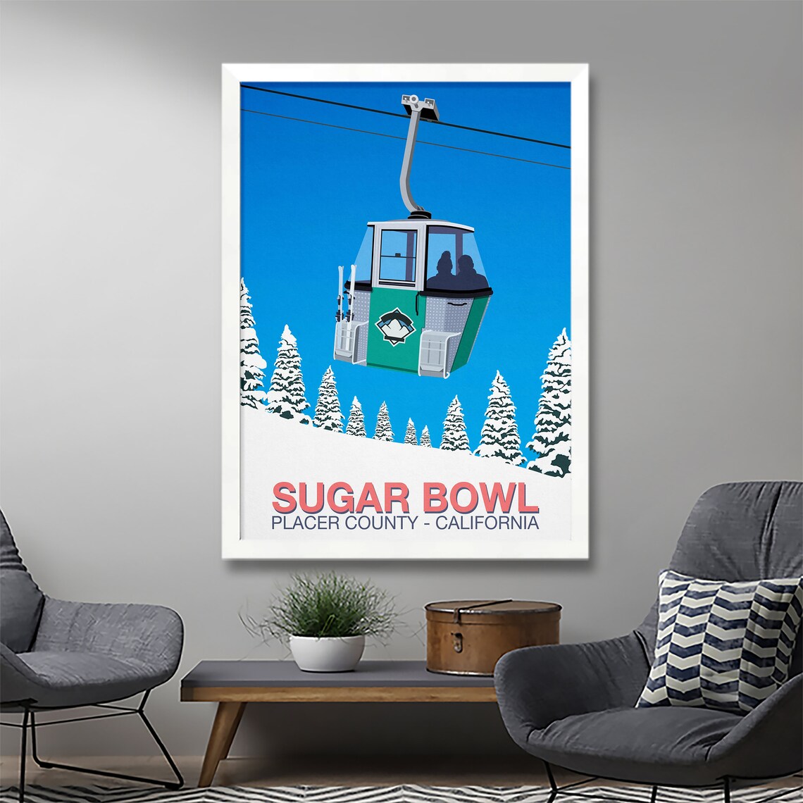 Sugar Bowl Ski Resort Travel Poster - Image 2