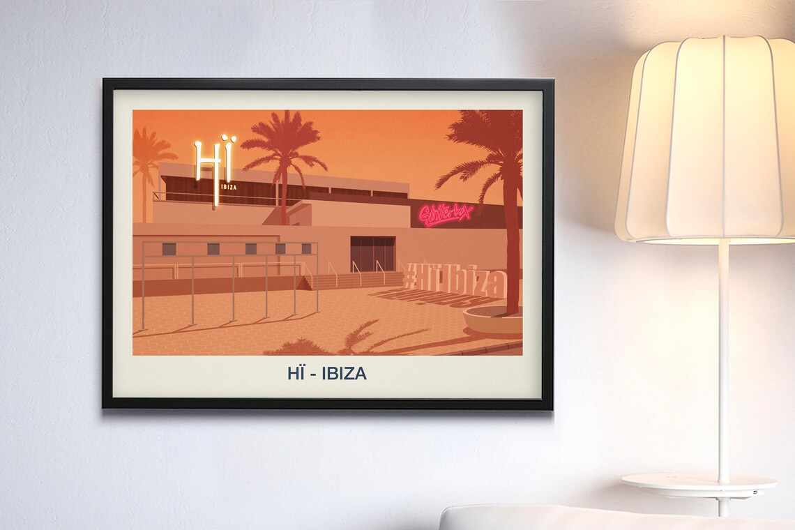 Hi Nightclub Ibiza Travel Poster - Image 3