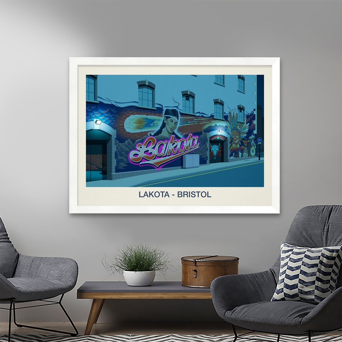 Lakota Bristol Nightclub Poster Mural Painting Venue Night Scene - Image 2