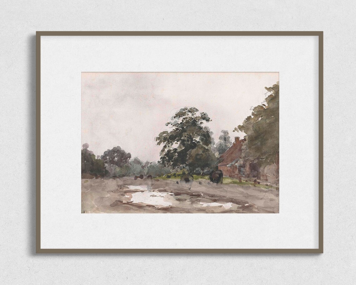 Vintage Landscape Painting, Antique Landscape Art - Image 2