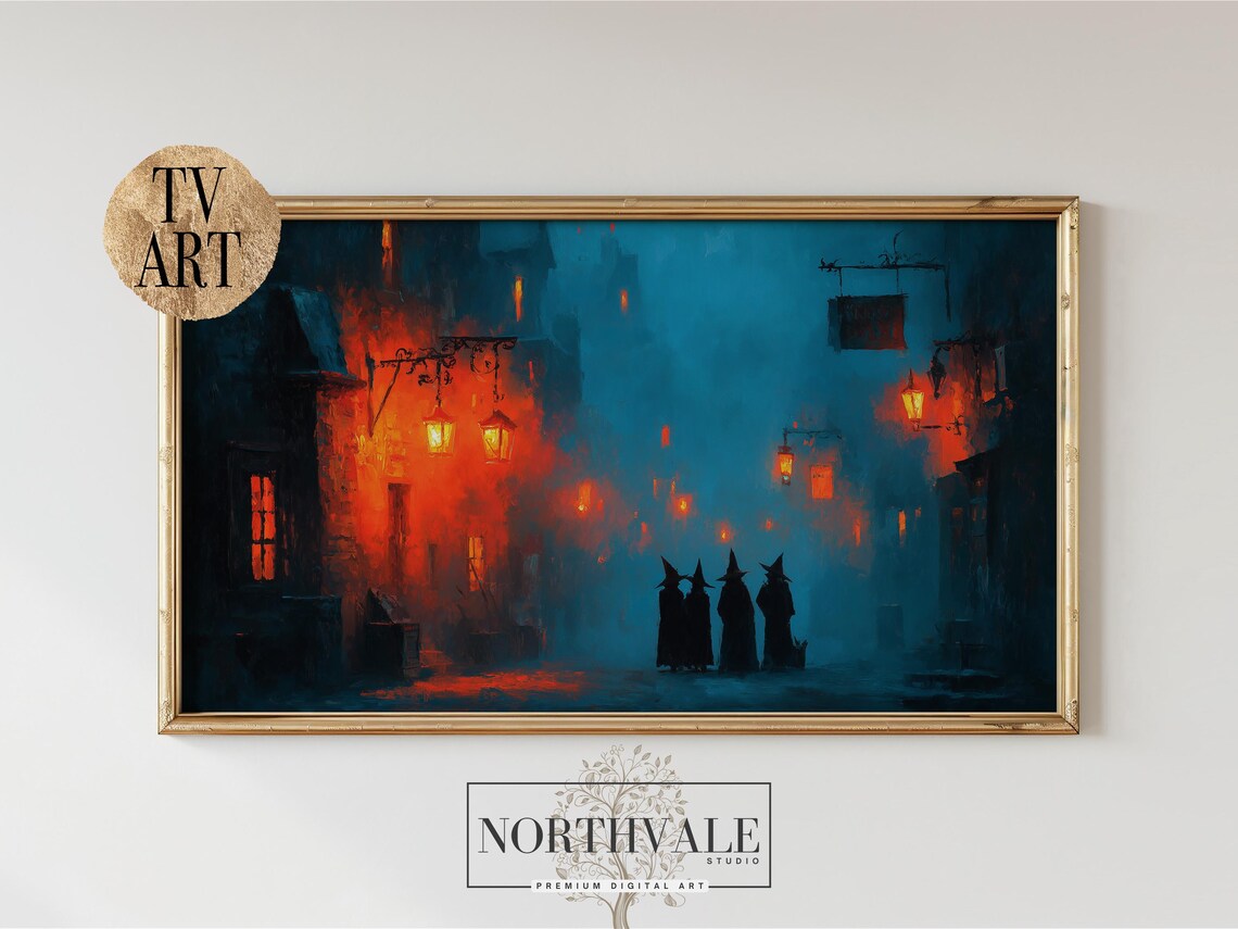Halloween Scene Spooky Night Wall Art Print