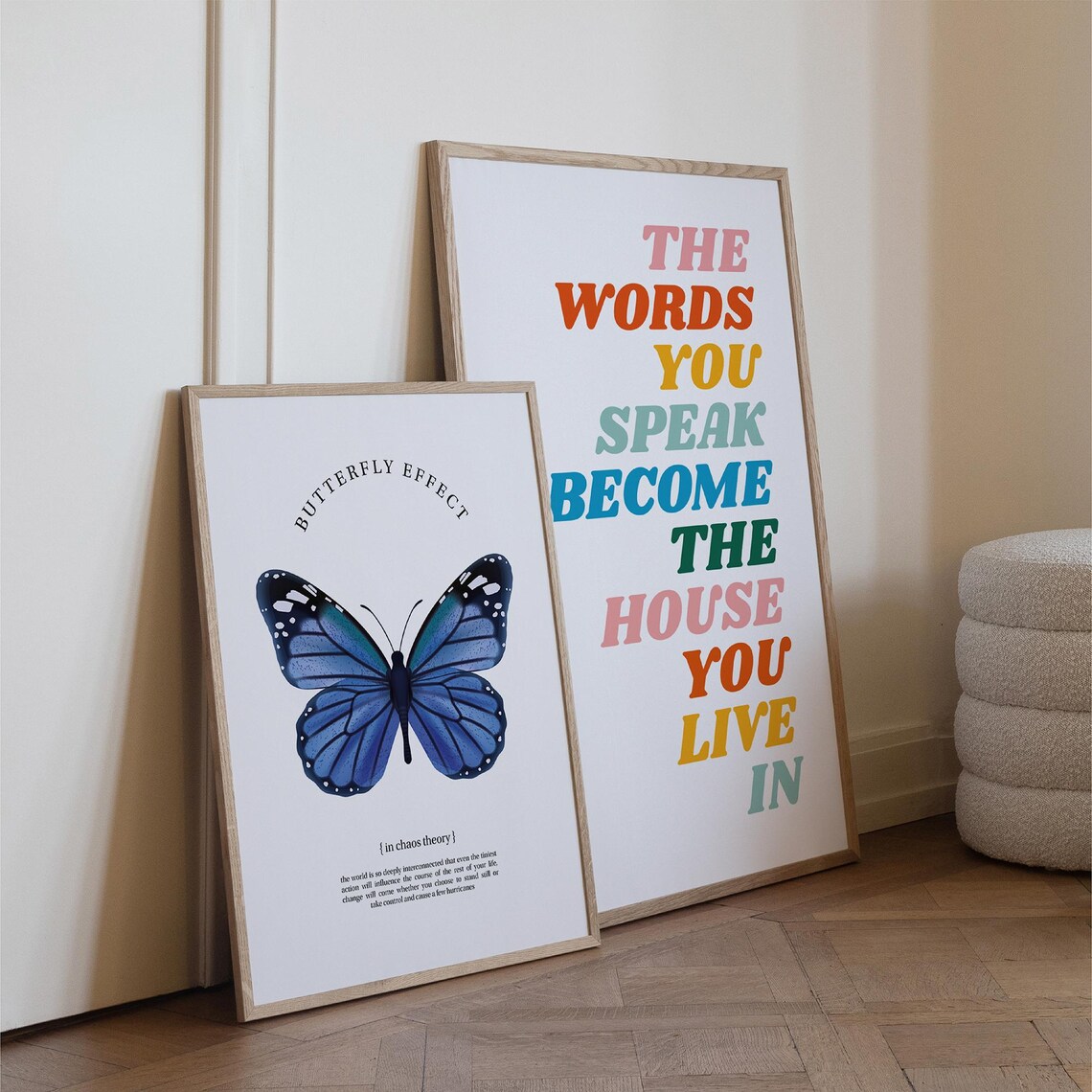 The Words You Speak Become the House You Live In Colorful Poster