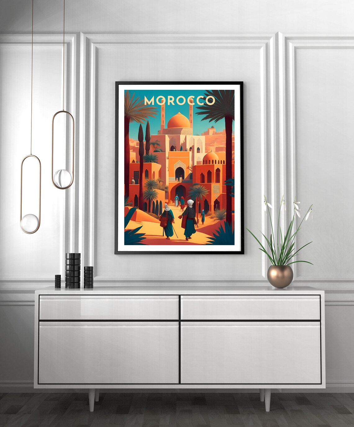 Morocco Travel Poster, Cultural Wall Art Print - Image 2