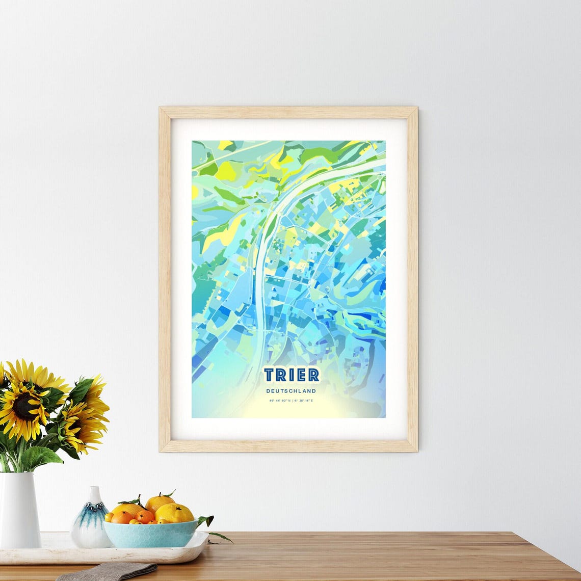 Trier Germany Customizable City Map Poster For Home Wall Decor - Image 3
