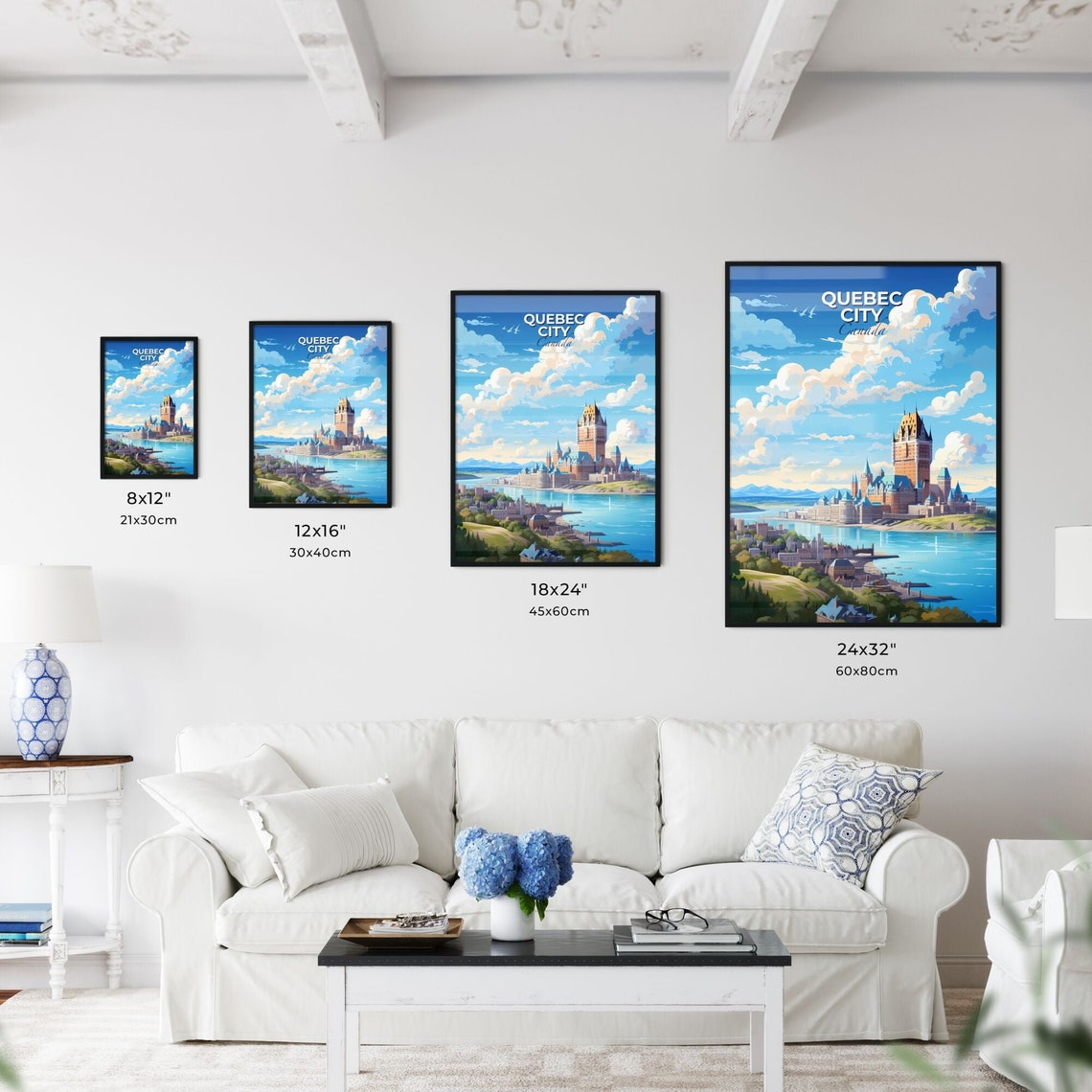 Quebec City Canada Chateau Frontenac Castle River Travel Poster - Image 3