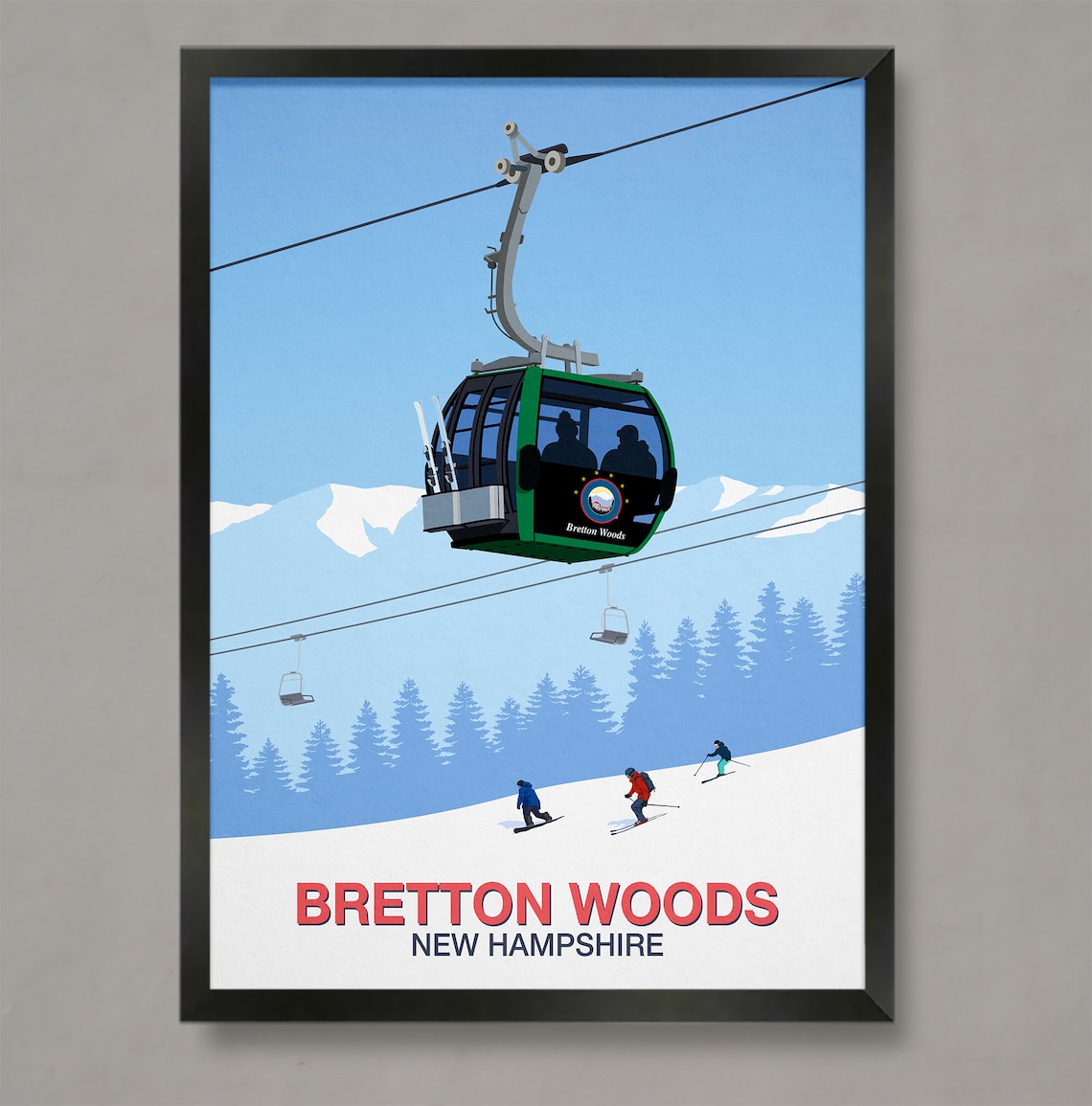 Bretton Woods Ski Resort Poster Art Print