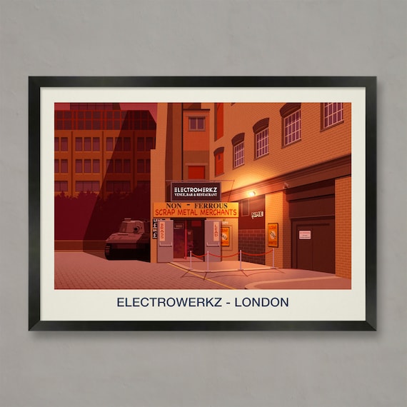 Electrowerkz London Venue Bar Neon Nightlife Industrial Wall Art