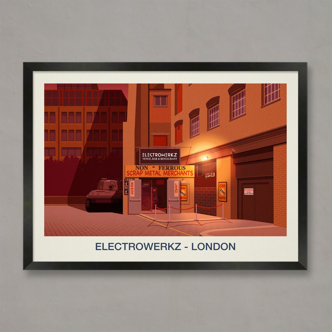 Electrowerkz London Venue Bar Neon Nightlife Industrial Wall Art