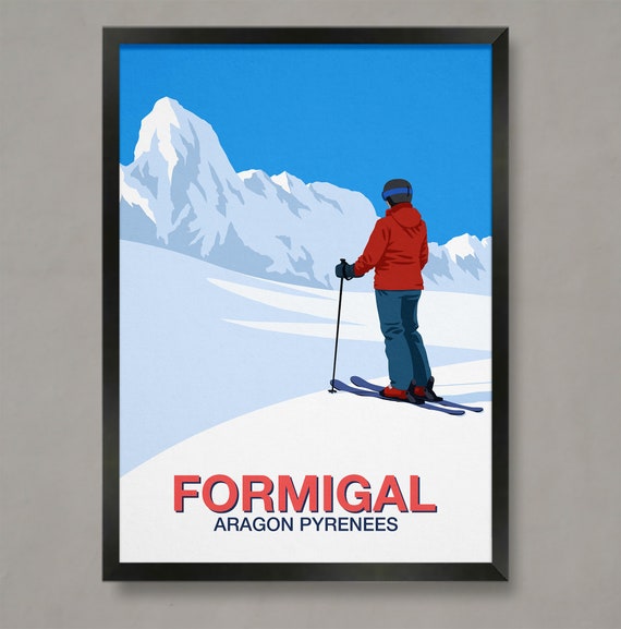 Formigal Ski Resort Poster Ski Resort Poster Ski Print Snowboard Poster Ski Gifts Ski Poster