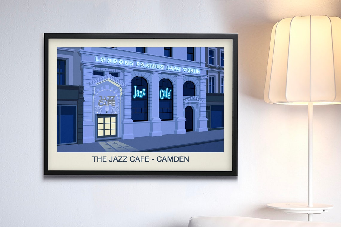 The Jazz Cafe Camden Nightclub Poster Neon London Jazz Venue Art - Image 3