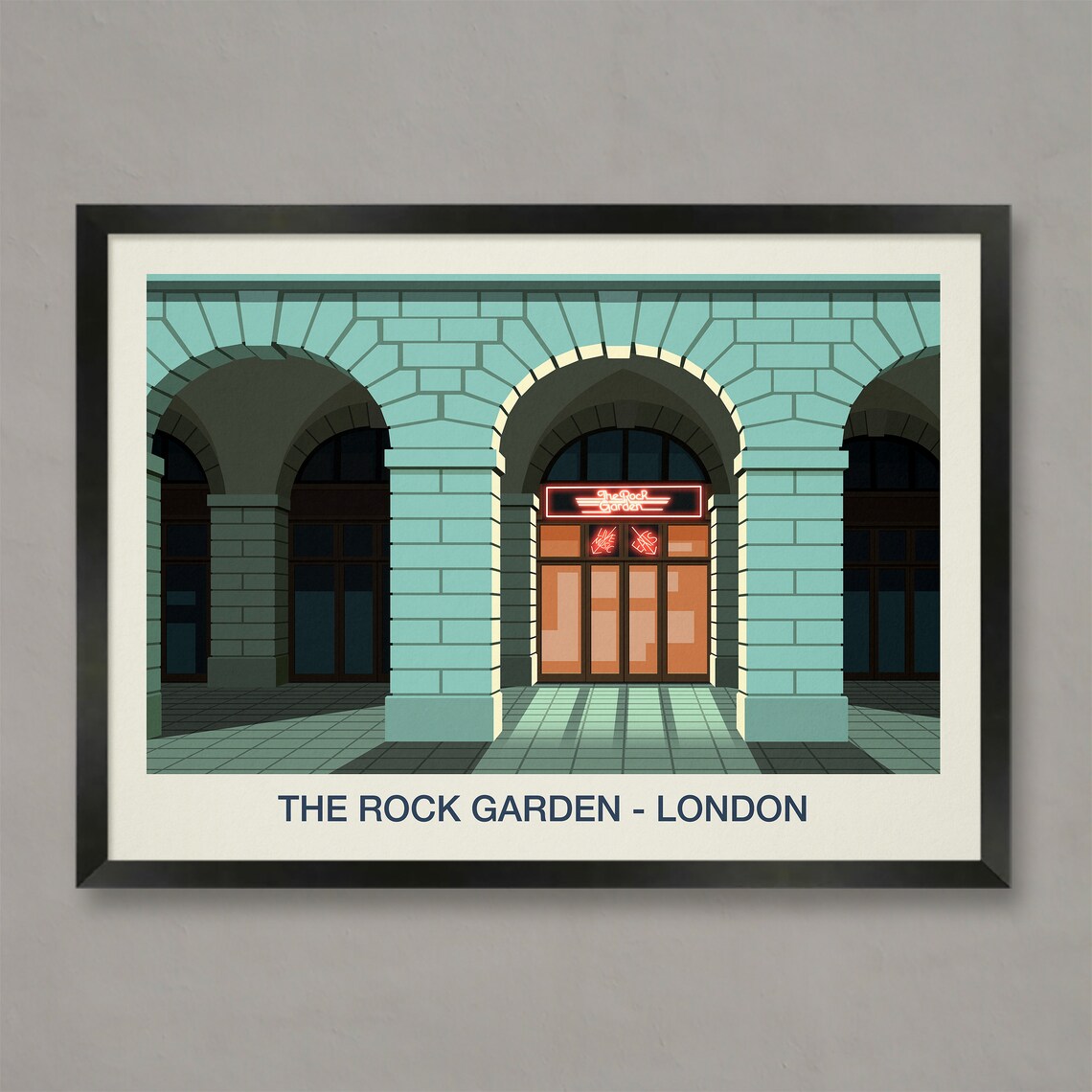The Rock Garden Nightclub Poster, Vintage Travel Poster