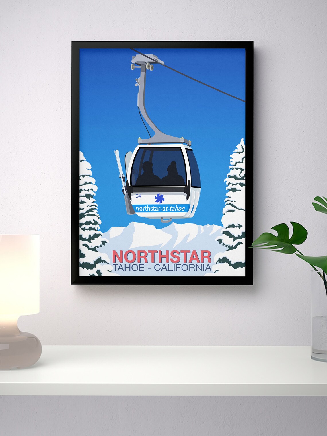 Northstar Ski Resort Travel Poster - Image 4