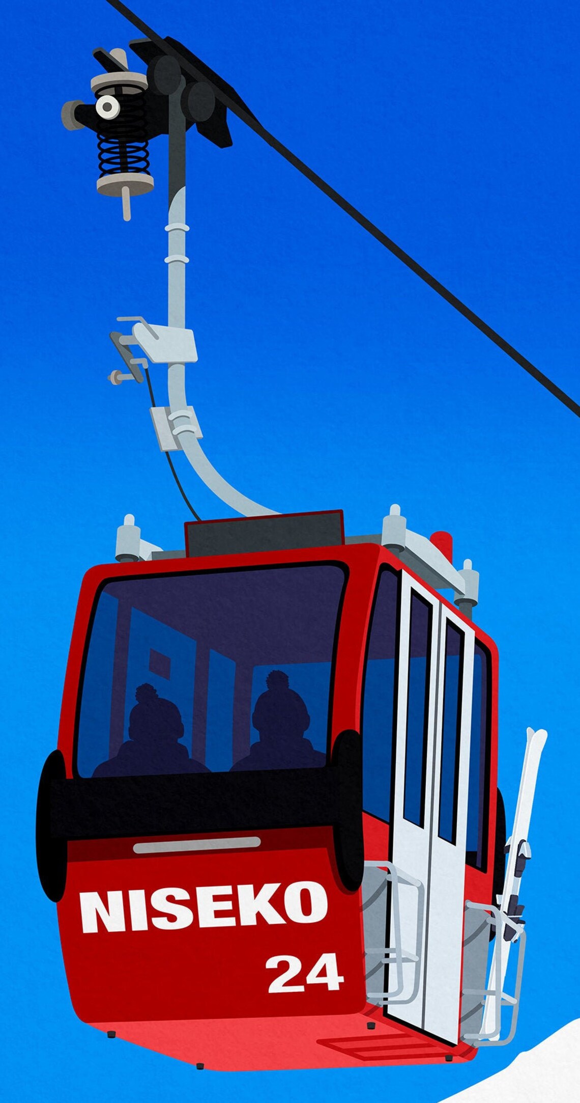 Niseko Ski Resort Travel Poster, Ski Resort Art Print - Image 2