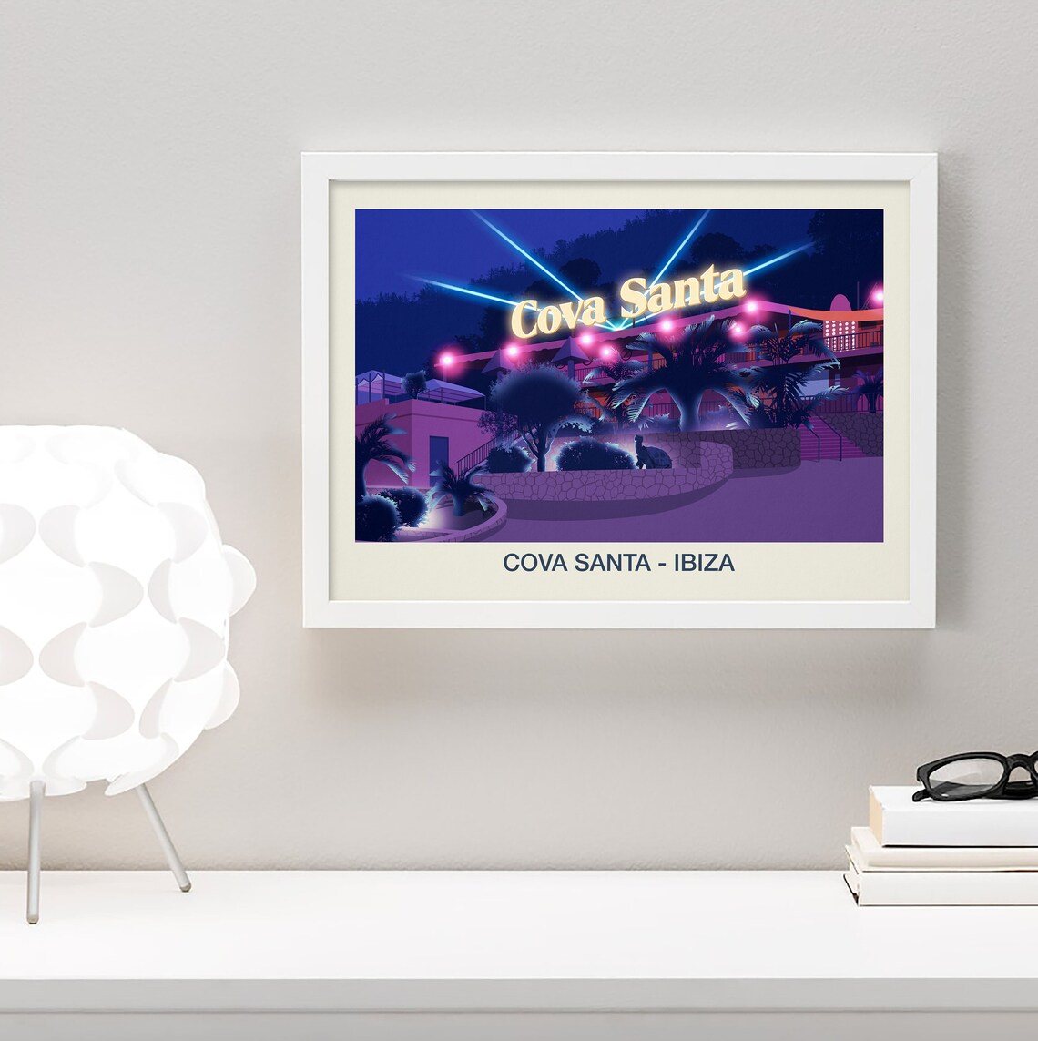 Cova Santa Ibiza Travel Poster, Nightclub Print - Image 4