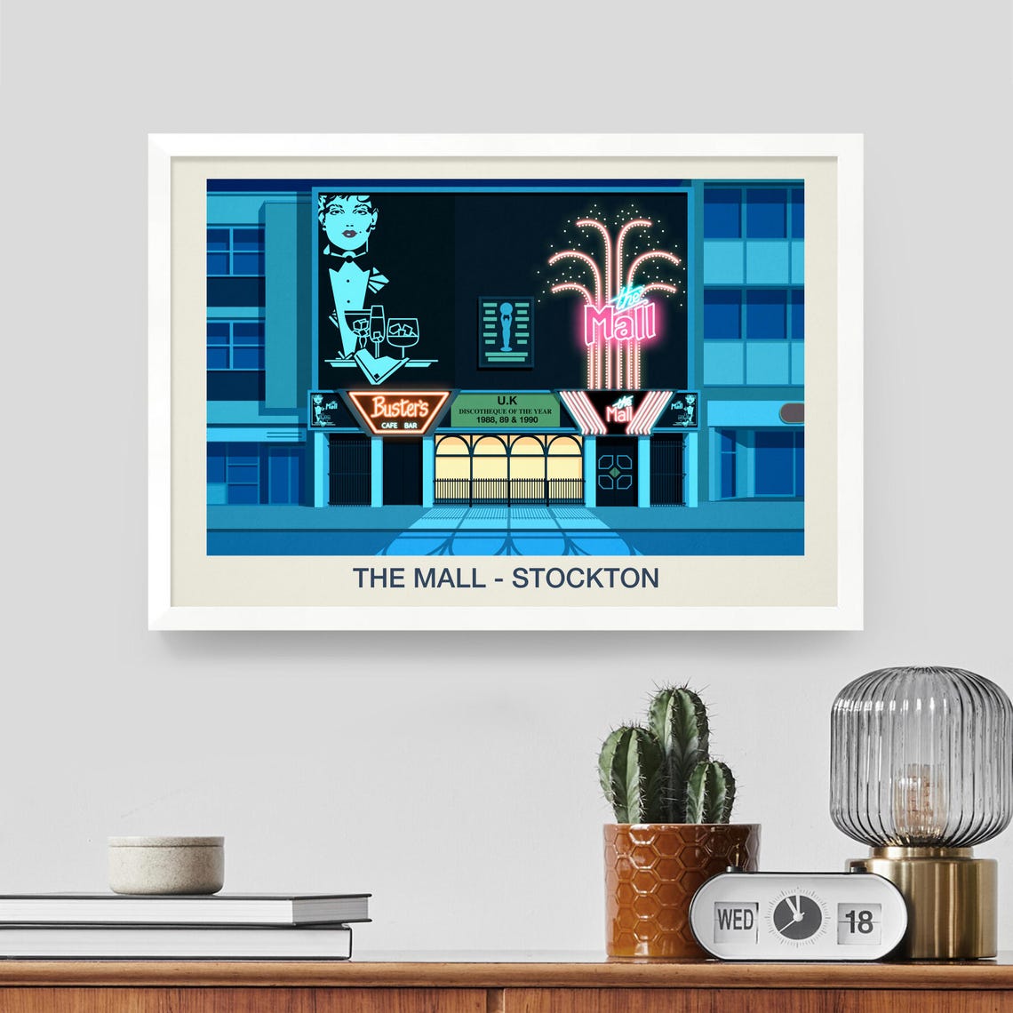 The Mall Nightclub Poster The Mall Nightclub The Mall The Mall Nightclub Print The Mall Nightclub Stockton The Mall Club - Image 2