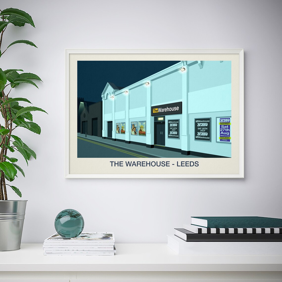 Warehouse Nightclub Art Print, Nightclub Poster - Image 4