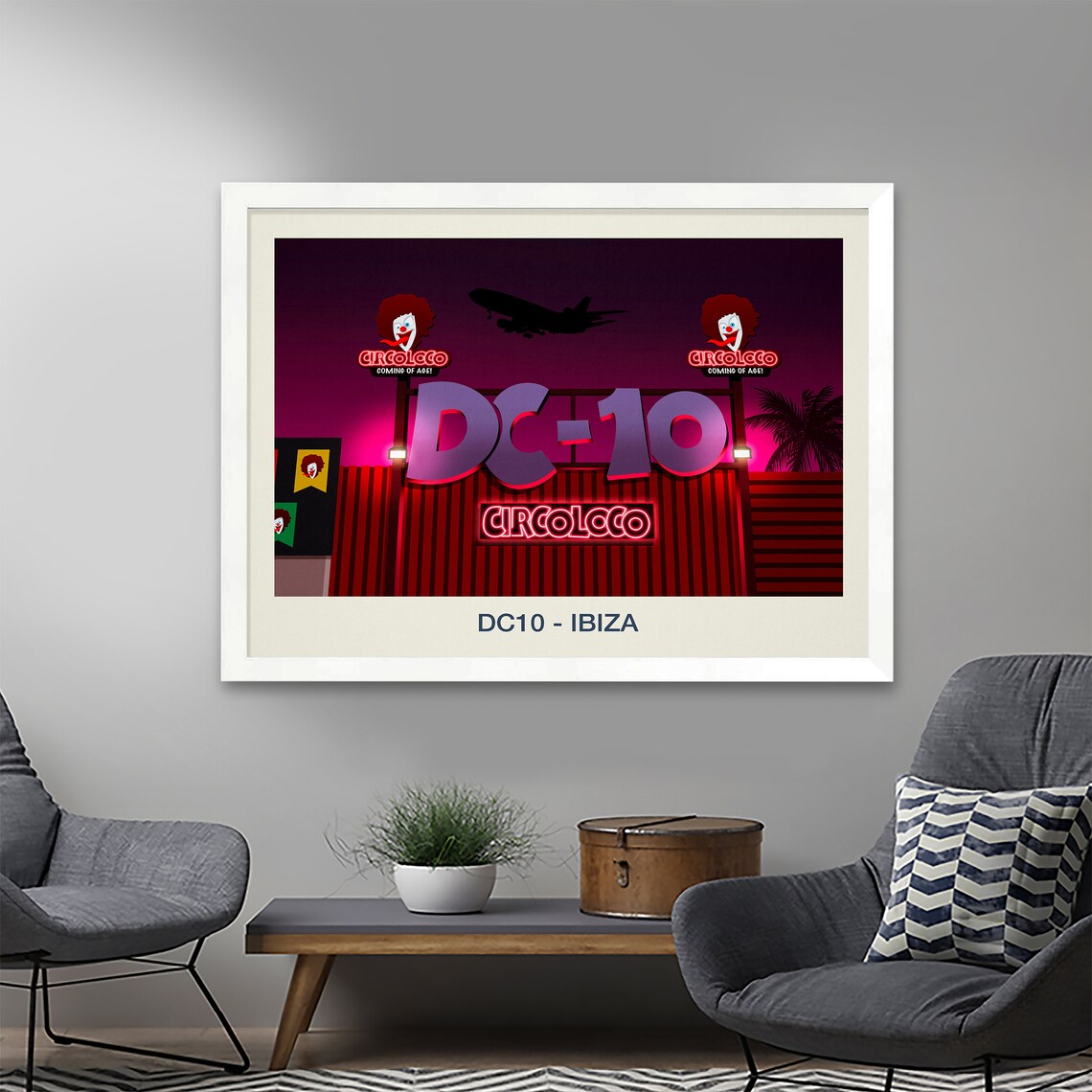 DC10 Nightclub Poster, Nightclub Travel Poster - Image 2