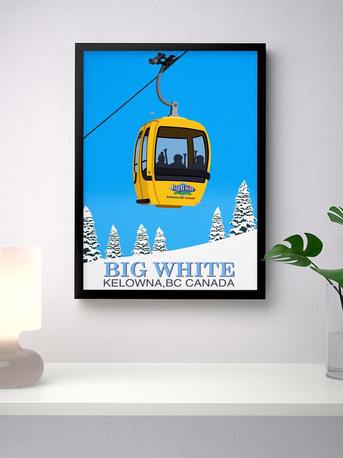 Big White Ski Resort Travel Poster - Image 4