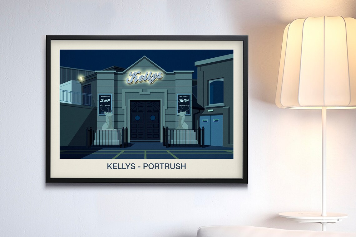 Kellys Nightclub Poster, Nightclub Art Print - Image 3