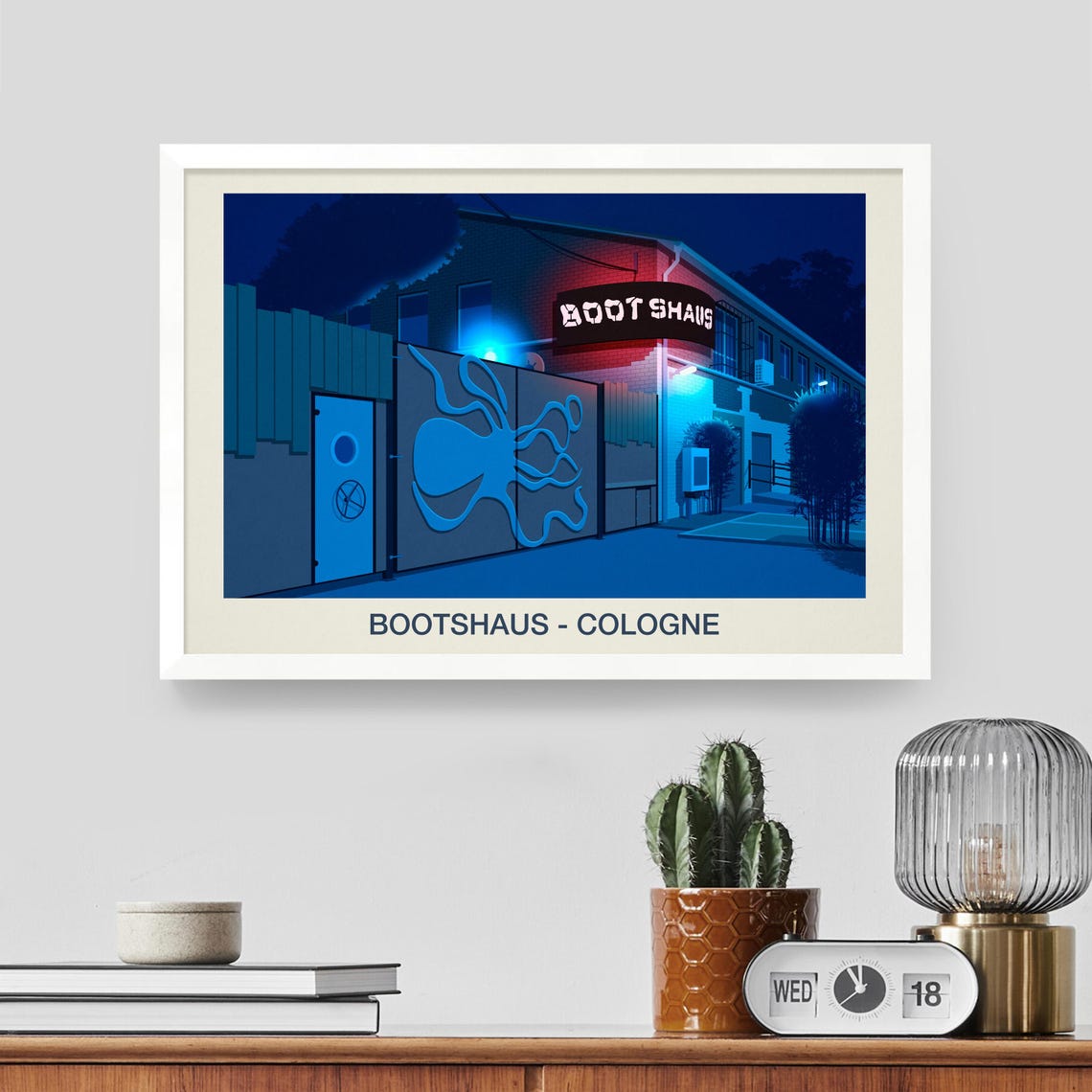 Bootshaus Nightclub Poster Bootshaus Nightclub Print Nightclub Print Bootshaus Nightclub Bootshaus Nightclub Cologne Bootshaus - Image 2
