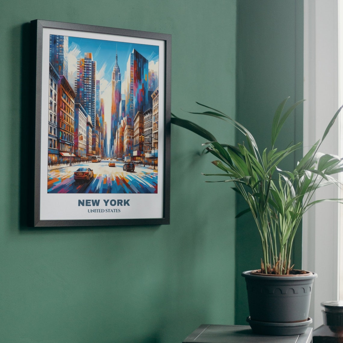 New York City Poster United States Travel Poster New York Painting Cityscape Painting Wall Art Decor Usa Trip Traveller Gift - Image 5
