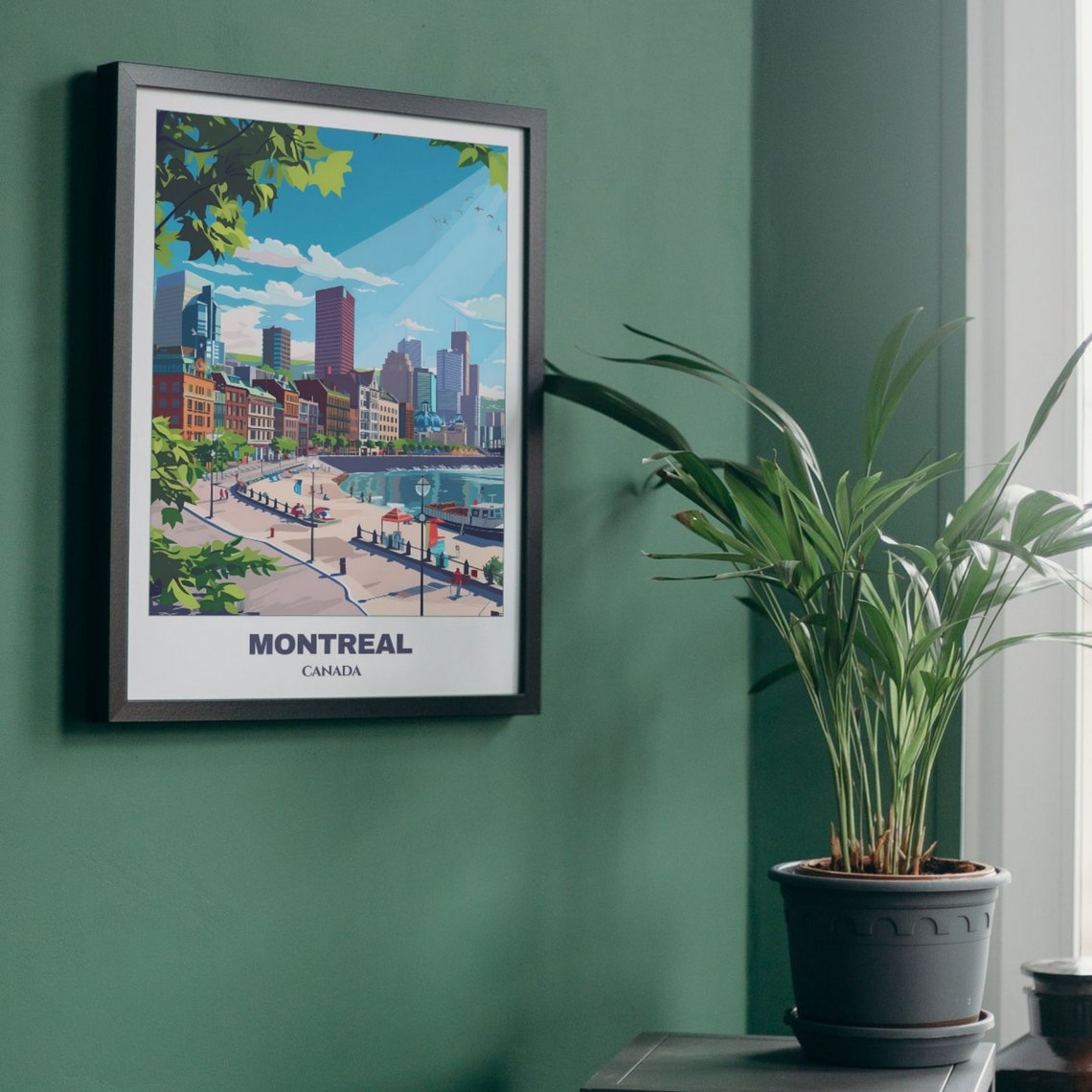 Montreal Canada Old Port Promenade Harbor Skyline Summer Poster - Image 5